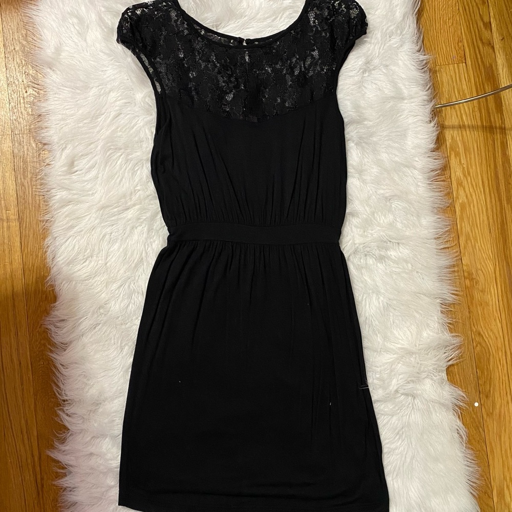 Black lace dress